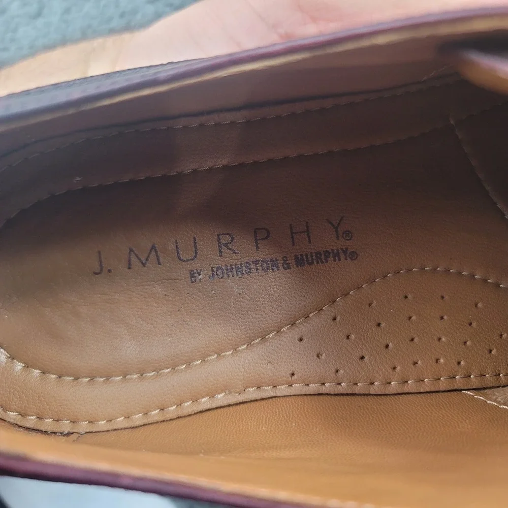 Johnston & Murphy Oxford Shoes Brown Leather Men's Size 13 M‎ Dress 59-1074